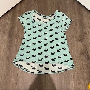 High-low whale T-shirt